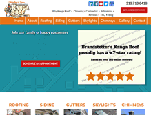 Tablet Screenshot of brandstetterroofing.com